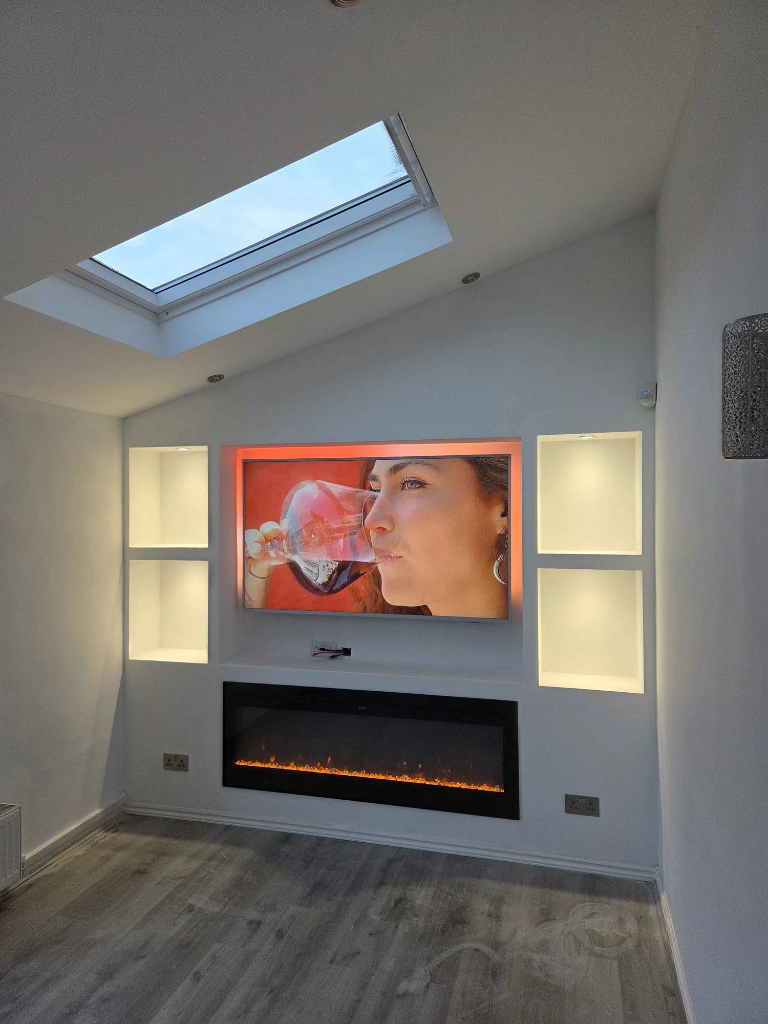Conservatory Conversion to Media Wall