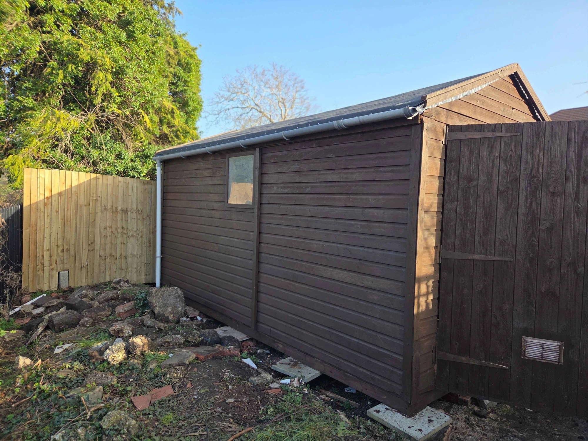 Fence Repair and Full Shed Construction